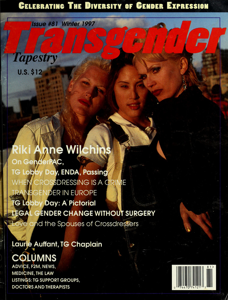 Transgender Tapestry Issue 81 Winter 1997 Digital Transgender Archive