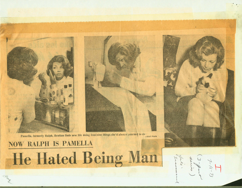 Download the full-sized PDF of Now Ralph is Pamella; 'Man-Woman' Tells How She Leads Frustrated Life; Her 'Ralph' Image Lingers