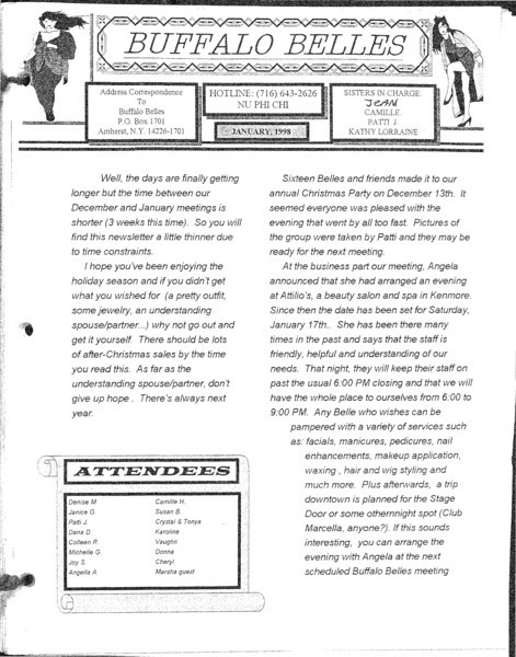 Download the full-sized PDF of Buffalo Belles Vol. 7 No. 1 (January, 1998)