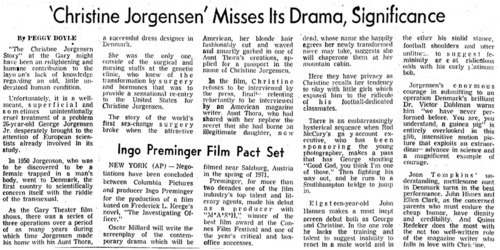 Download the full-sized PDF of 'Christine Jorgensen' Misses Its Drama, Significance