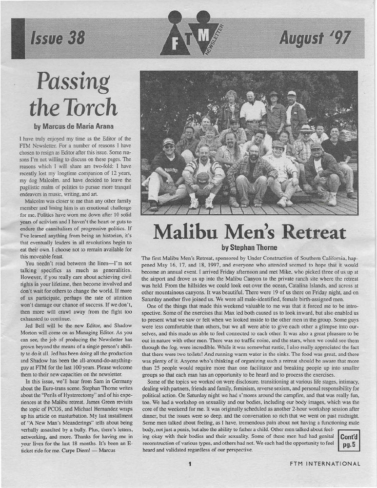 Download the full-sized image of FTM Newsletter #38