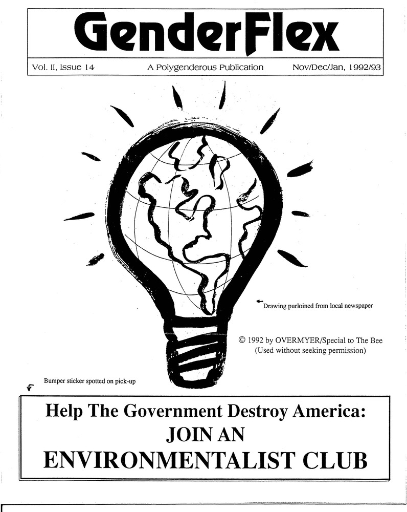 Download the full-sized PDF of GenderFlex Vol. 2, Issue 14 (Nov, Dec, Jan, 1992/1993)