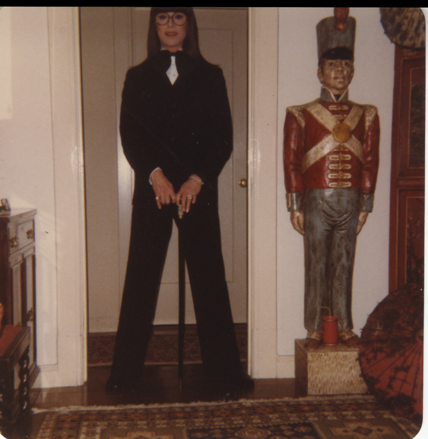 Download the full-sized image of Photograph of Alexis Francois in a Suit with a Cane