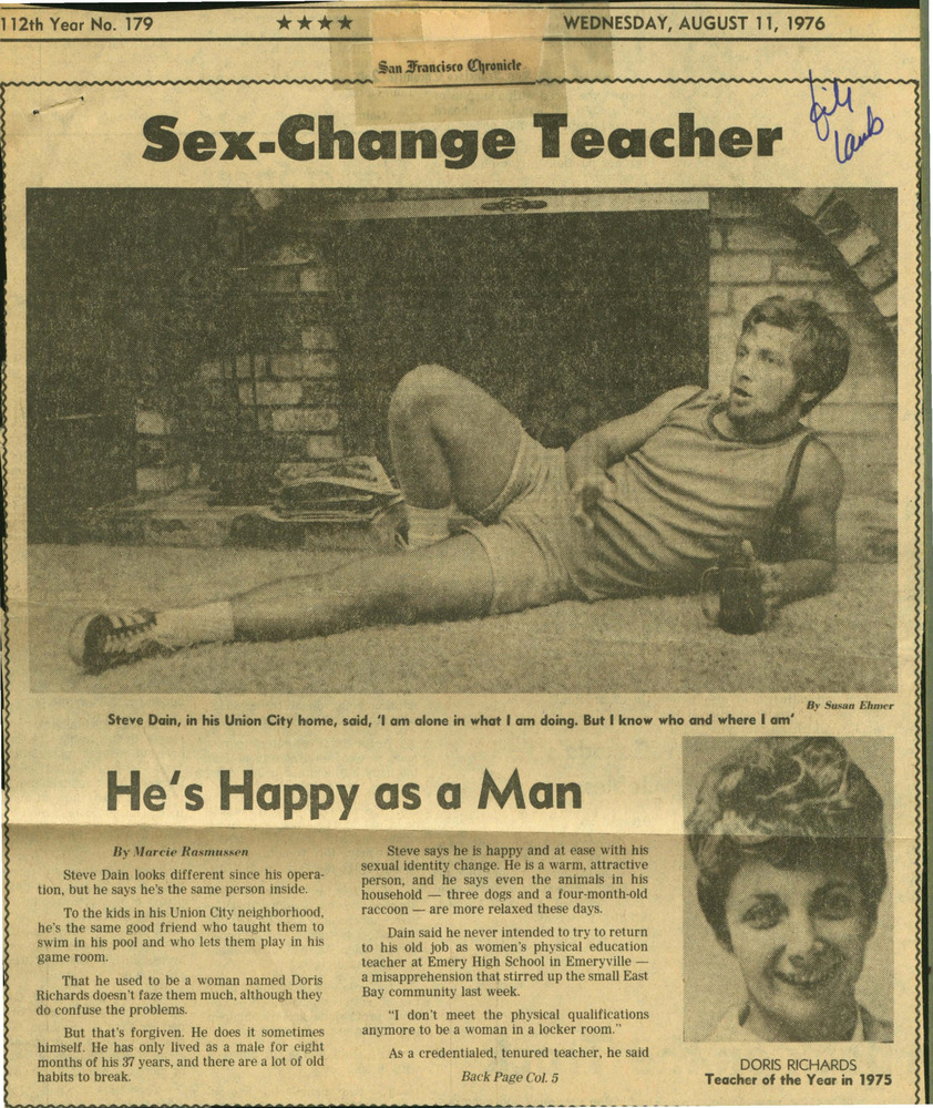 Download the full-sized PDF of Sex-Change Teacher: He’s Happy as a Man