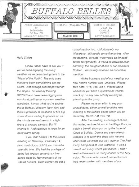 Download the full-sized PDF of Buffalo Belles Vol. 7 No. 3 (March, 1998)