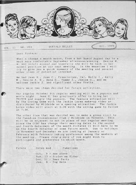 Download the full-sized PDF of Buffalo Belles Vol. 2 No. 10 (October, 1993)