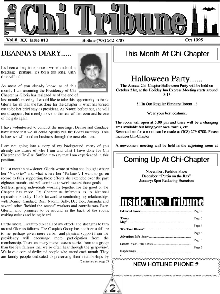 Download the full-sized PDF of The Chi Tribune Vol. 20 Iss. 10 (October, 1995)