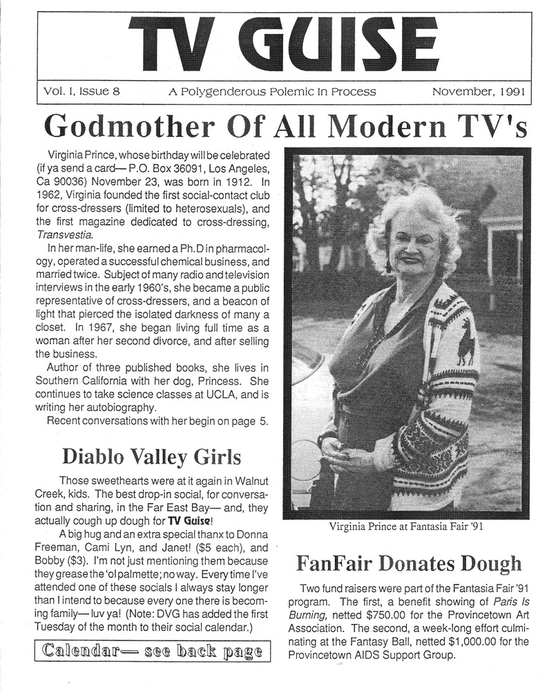 Download the full-sized PDF of TV Guise Vol. 1, Issue 8 (November, 1991)