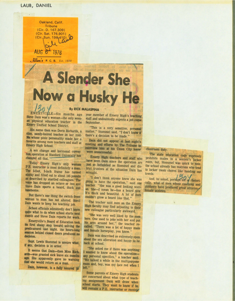 Download the full-sized PDF of A Slender She Now A Husky He