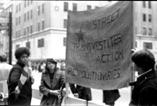 Download the full-sized image of Sylvia Rivera at Demonstration at St. Patrick's Cathedral, 1970