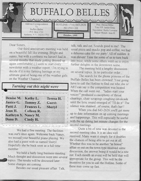 Download the full-sized PDF of Buffalo Belles Vol. 4 No. 10 (October, 1995)