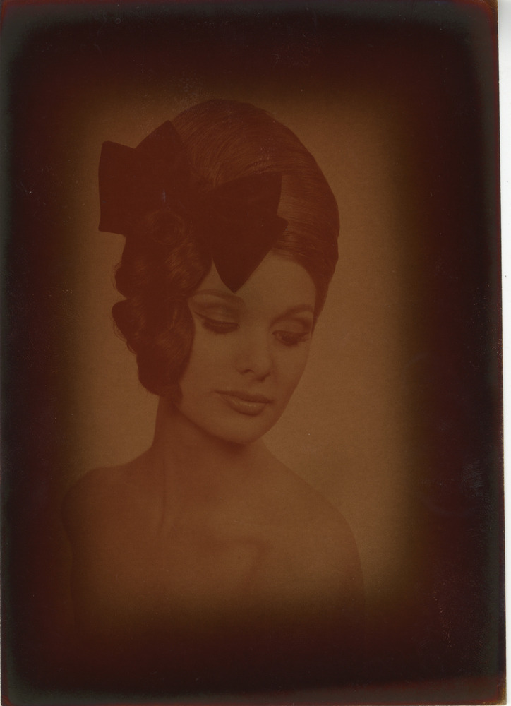 Download the full-sized image of Headshot of Person with Bow on Film