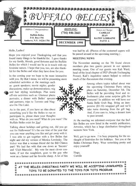 Download the full-sized PDF of Buffalo Belles Vol. 7 No. 12 (December, 1998)