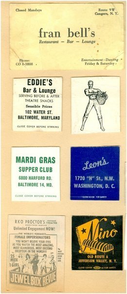 Download the full-sized image of Matchbox Advertisements from the Kurt Mann Scrapbook