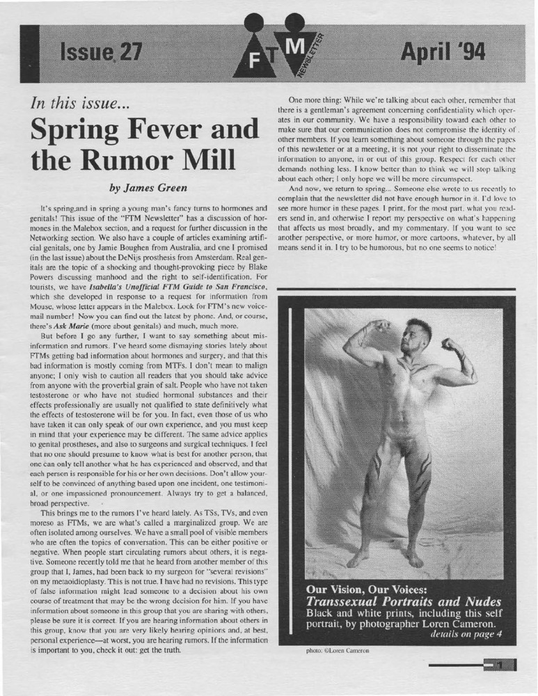 Download the full-sized image of FTM Newsletter #27