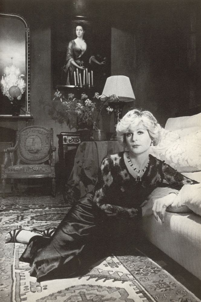 Download the full-sized image of Lenore Leans on Couch
