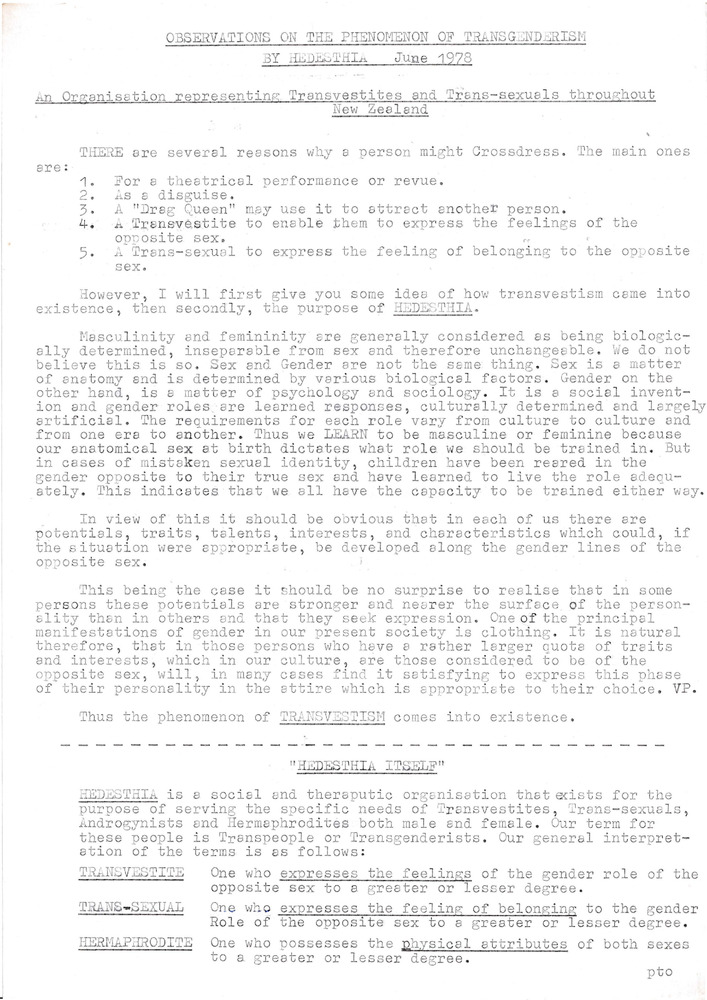 Download the full-sized PDF of Observations on the Phenomenon of Trans-Genderism Hedesthia