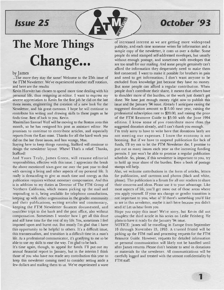 Download the full-sized image of FTM Newsletter #25