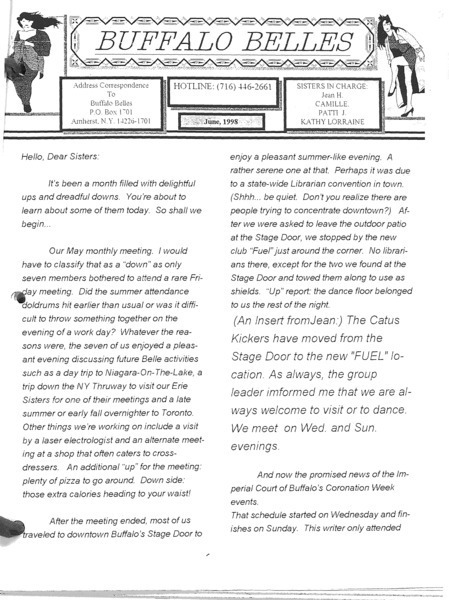 Download the full-sized PDF of Buffalo Belles Vol. 7 No. 6 (June, 1998)