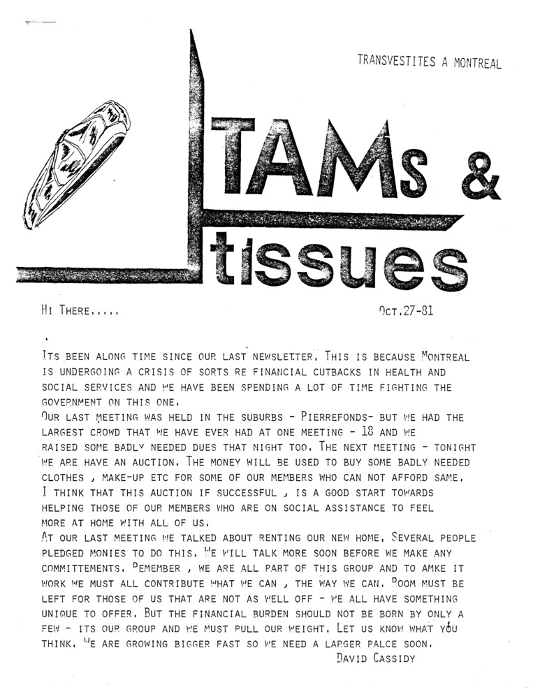 Download the full-sized PDF of TAMs & Tissues (October 1981)