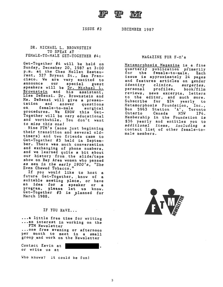 Download the full-sized image of FTM Newsletter #2
