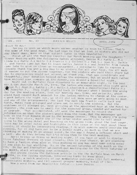 Download the full-sized PDF of Buffalo Belles Vol. 3 No. 4 (April, 1994)