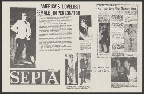 Download the full-sized image of Sepia: America's Loveliest Impersonator Profile