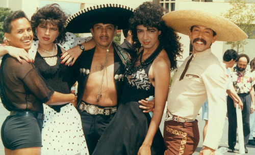 Download the full-sized image of A Photograph of Five People at the Orange County Gay Pride Festival