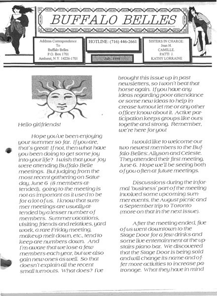 Download the full-sized PDF of Buffalo Belles Vol. 7 No. 7 (July, 1998)