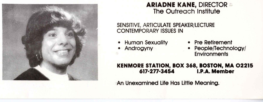 Download the full-sized PDF of Ariadne Kane Business Card