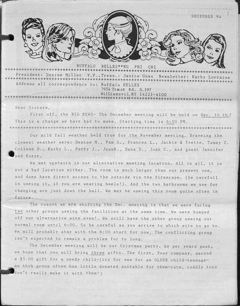 Download the full-sized PDF of Buffalo Belles Vol. 3 No. 12 (December, 1994)