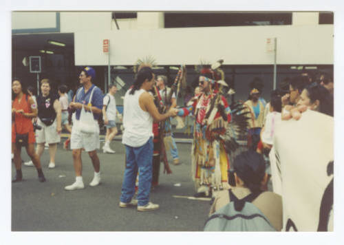 Download the full-sized image of Parade in New York City at Two Spirits & HIV, 1991