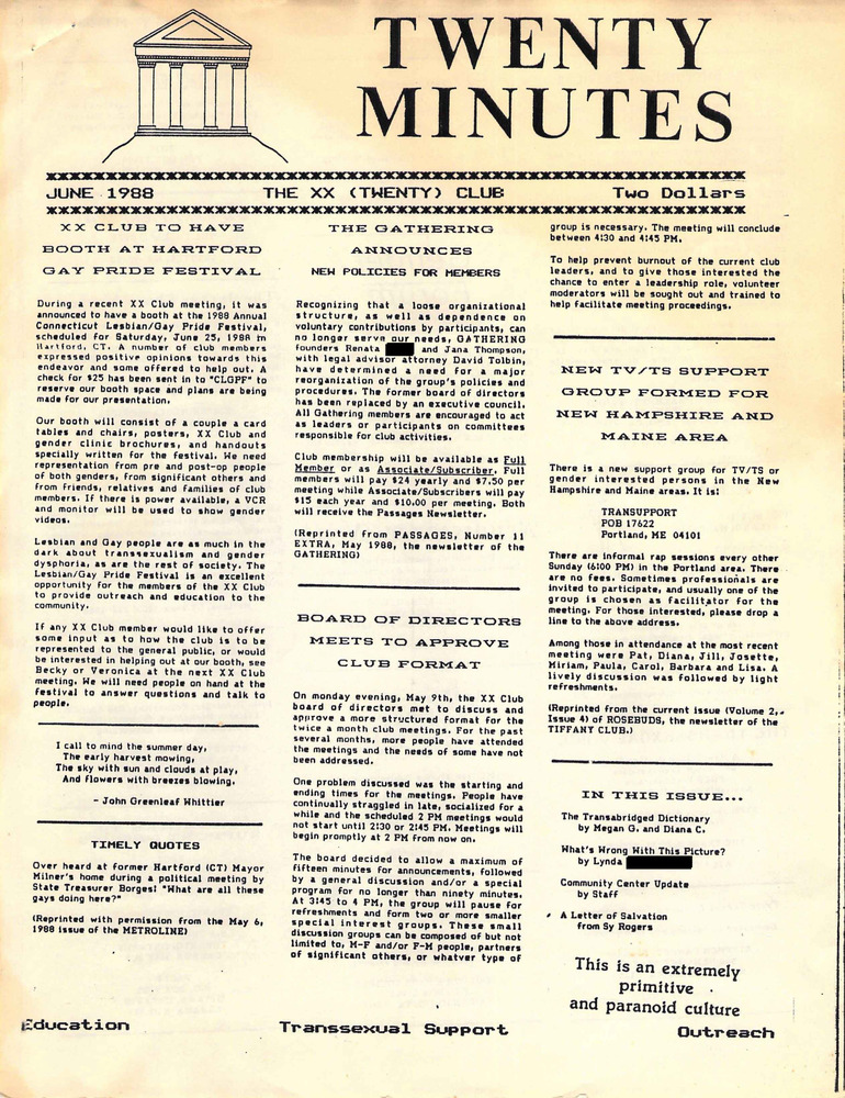 Download the full-sized PDF of Twenty Minutes (June, 1988)