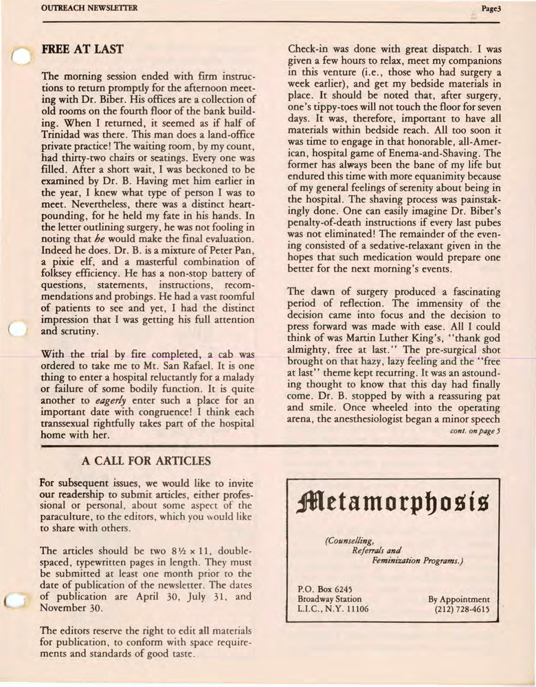 Download the full-sized PDF of Outreach Newsletter Vol 3 No 2 (1979)