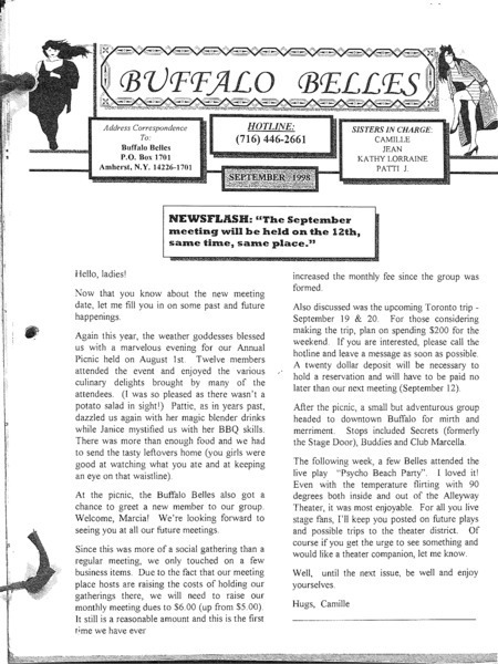 Download the full-sized PDF of Buffalo Belles Vol. 7 No. 9 (September, 1998)