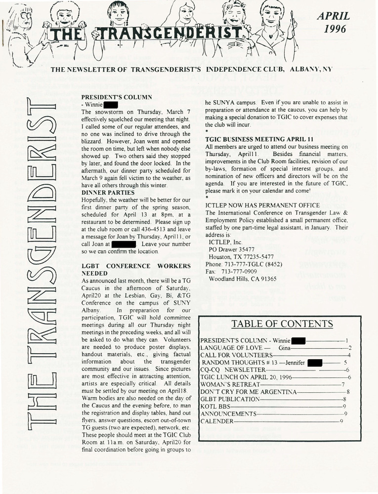 Download the full-sized PDF of The Transgenderist (April, 1996)
