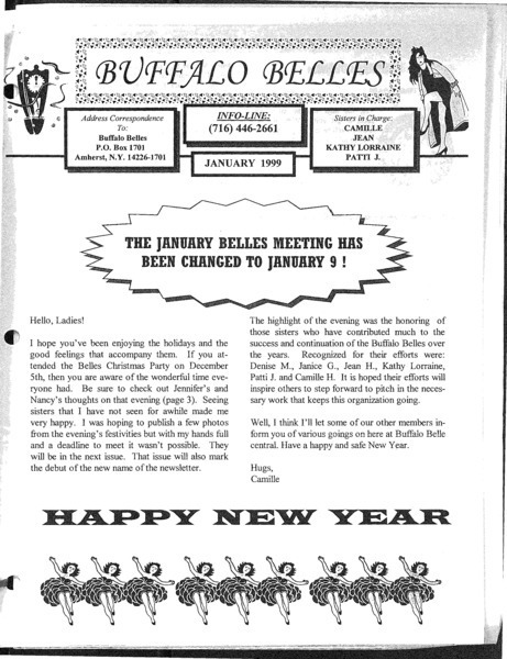Download the full-sized PDF of Buffalo Belles Vol. 8 No. 1 (January, 1999)