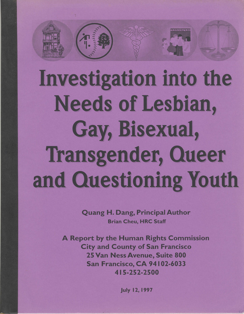Download the full-sized PDF of Investigation into the Needs of Lesbian, Gay, Bisexual, Transgender, Queer and Questioning Youth