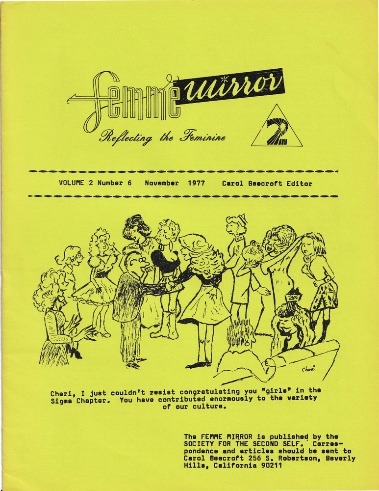 Download the full-sized PDF of Femme Mirror, Vol. 2 No. 6 (November, 1977)
