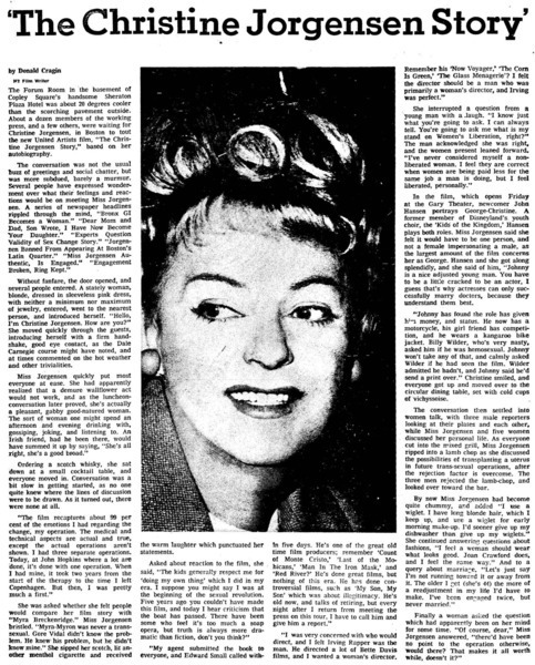 Download the full-sized PDF of 'The Christine Jorgensen Story'