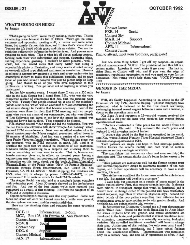 Download the full-sized image of FTM Newsletter #21