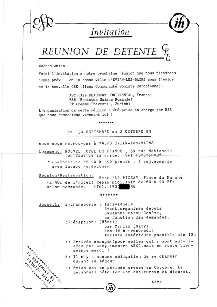 Download the full-sized PDF of Invitation: Reunion De Detente