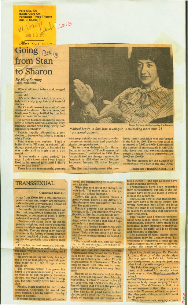 Download the full-sized PDF of Going from Stan to Sharon