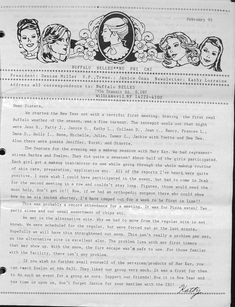 Download the full-sized PDF of Buffalo Belles Vol. 4 No. 2 (February, 1995)