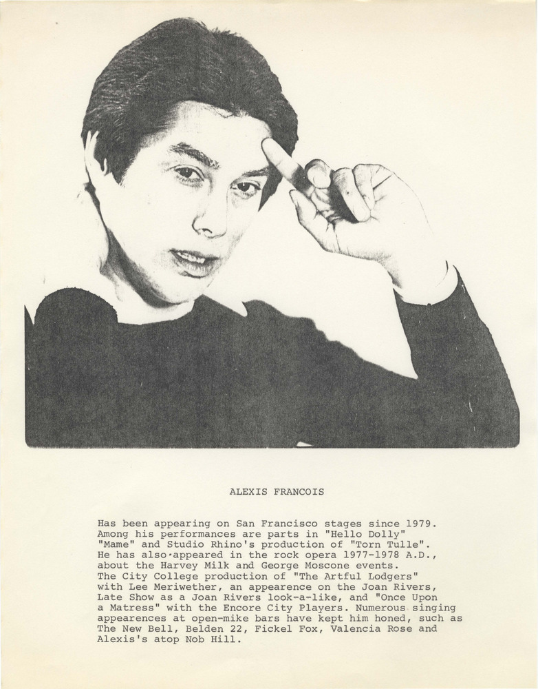 Download the full-sized PDF of Alexis Francois Actor Biography